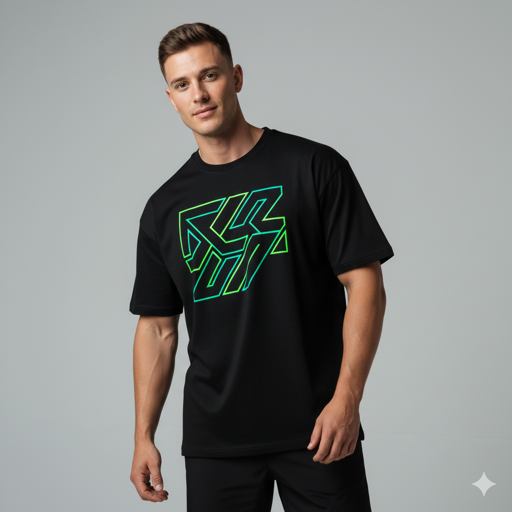 NeoPulse Graphic Gym Tee – Bold Design, Everyday Comfort